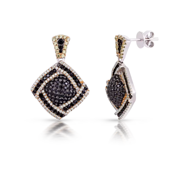 SMOKEY SQUARE EARRINGS