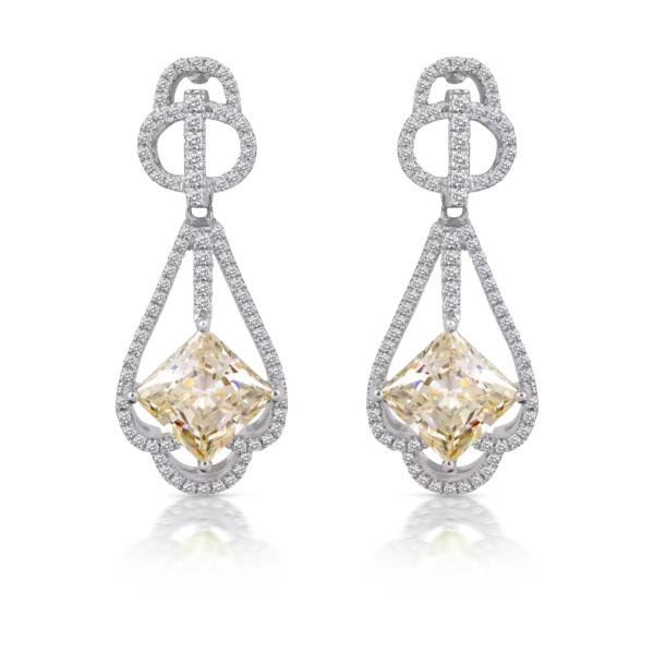 YELLOW ANCHOR EARRINGS