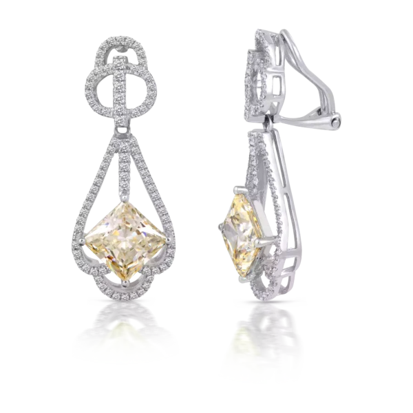 YELLOW ANCHOR EARRINGS
