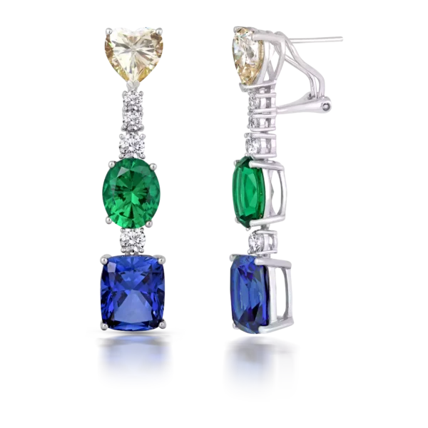 BLUSHING GREEN EARRINGS