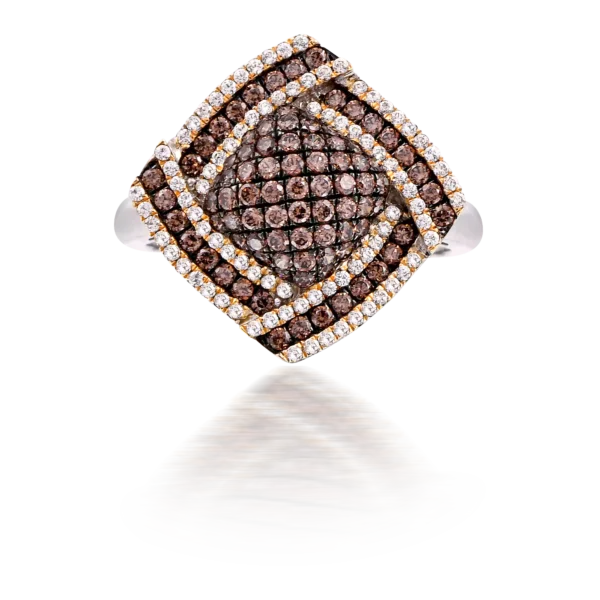 SQUARED DOME RING