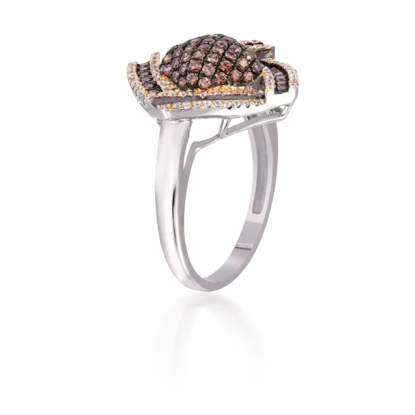 SQUARED DOME RING