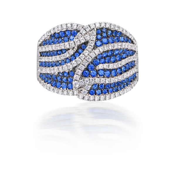 BLUE FEATHER RING