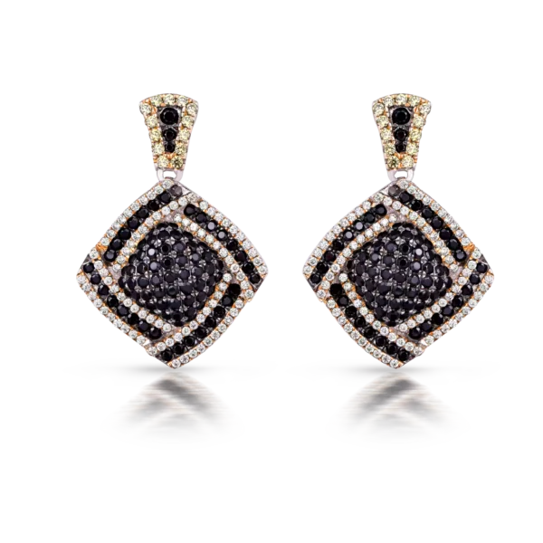 SMOKEY SQUARE EARRINGS