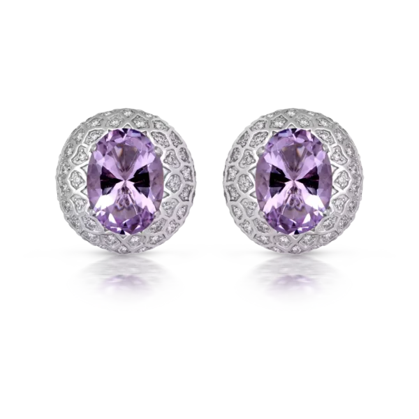 AMETHY DOME EARRINGS