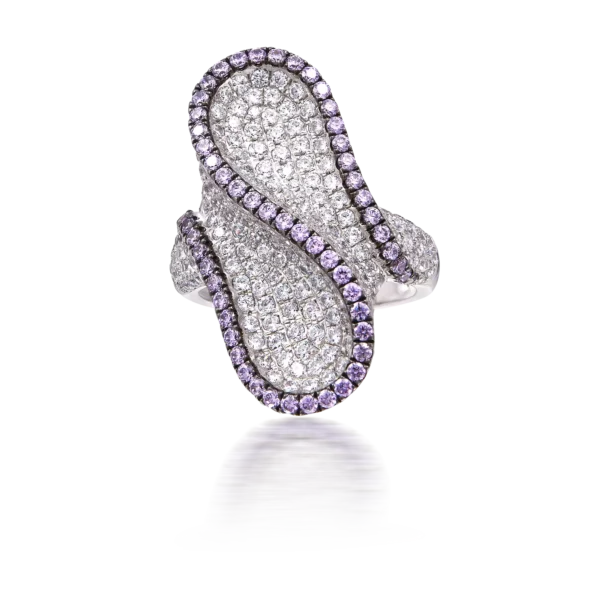 THE PURPLE CURVE RING